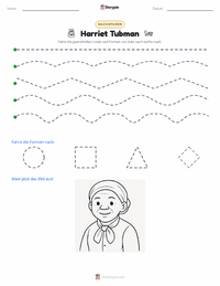 Harriet Tubman druckbare Arbeitsblatt Vorschau