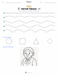 Harriet Tubman printable worksheet preview