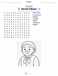 Harriet Tubman druckbare Arbeitsblatt Vorschau