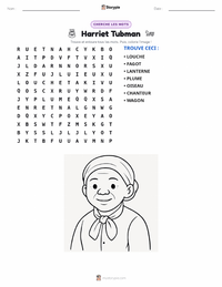 Aperçu de la feuille de travail imprimable Harriet Tubman