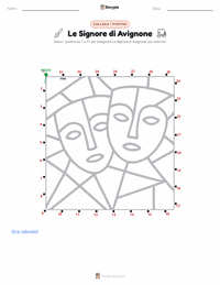 Anteprima della scheda stampabile di Les Demoiselles d’Avignon