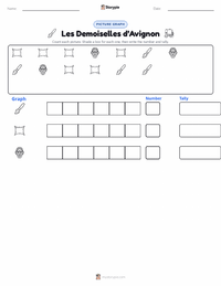 Les Demoiselles d’Avignon printable worksheet preview