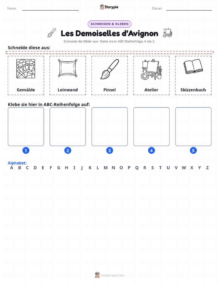 Schneiden & Einfügen Alphabet