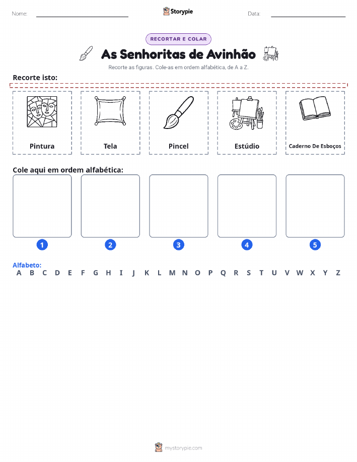 Recortar & Colar Alfabeto