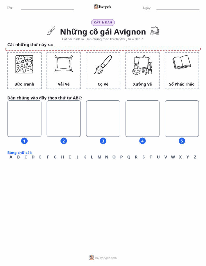 Cắt & Dán Chữ Cái
