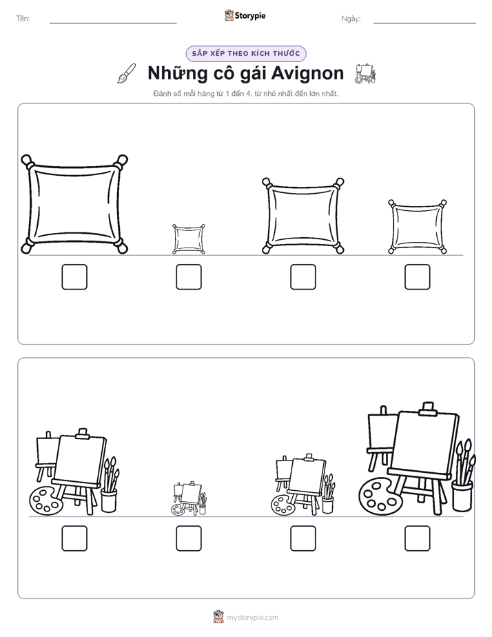 Thứ Tự Kích Thước