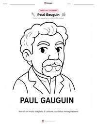 Anteprima della scheda stampabile di Paul Gauguin