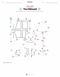 The Milkmaid printable worksheet preview