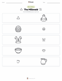 The Milkmaid printable worksheet preview