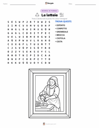 Anteprima della scheda stampabile di La Lattaia