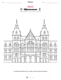 Rijksmuseum druckbare Arbeitsblatt Vorschau