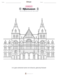 Rijksmuseum afdrukbare werkblad voorbeeld