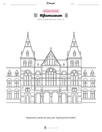 Rijksmuseum yazdırılabilir çalışma sayfası önizlemesi