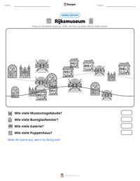 Rijksmuseum druckbare Arbeitsblatt Vorschau