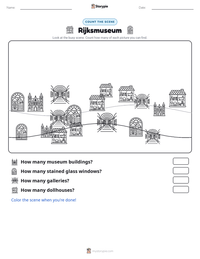Rijksmuseum printable worksheet preview