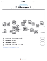 Aperçu de la feuille de travail imprimable Rijksmuseum