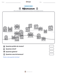 Prévia da folha de atividades imprimível Rijksmuseum