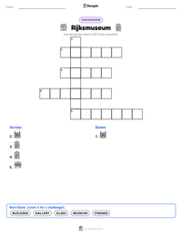 Rijksmuseum printable worksheet preview