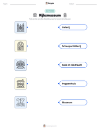 Rijksmuseum afdrukbare werkblad voorbeeld