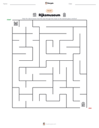 Rijksmuseum printable worksheet preview