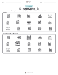 Rijksmuseum printable worksheet preview