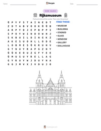 Rijksmuseum printable worksheet preview