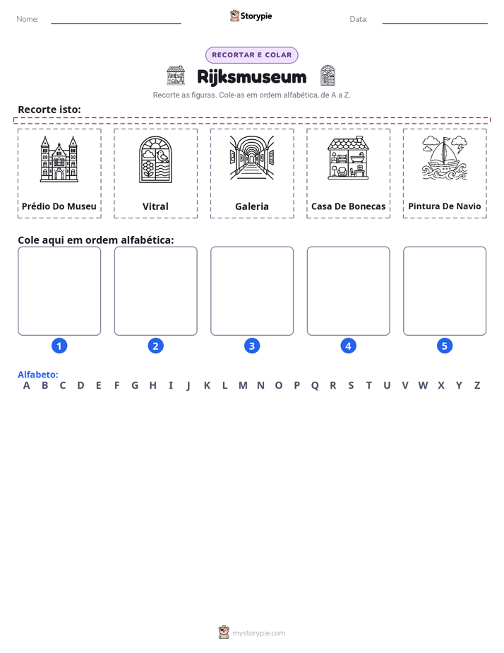 Recortar & Colar Alfabeto