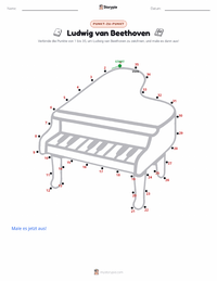 Ludwig van Beethoven druckbare Arbeitsblatt Vorschau