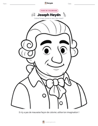 Aperçu de la feuille de travail imprimable Joseph Haydn