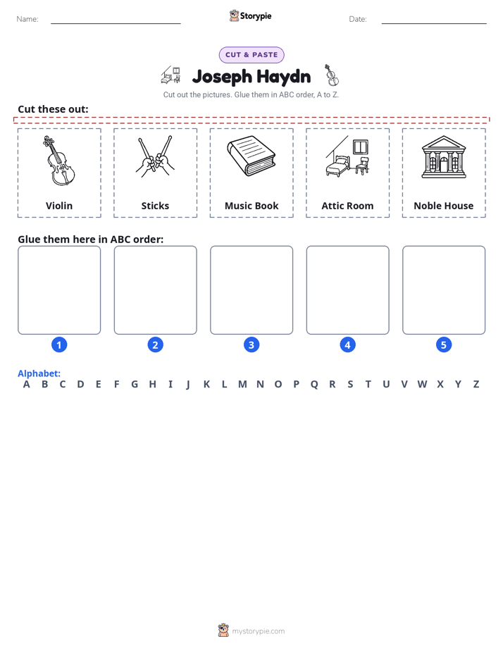 Cut & Paste Alphabet