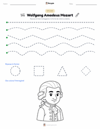 Anteprima della scheda stampabile di Wolfgang Amadeus Mozart