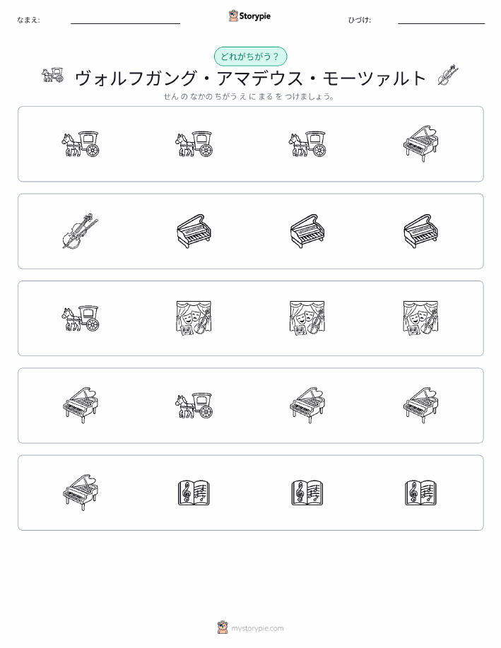 異なるものを見つけよう