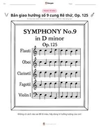 Xem trước tài liệu in sẵn Bản giao hưởng số 9 cung Rê thứ, Op. 125