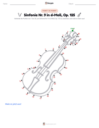 Sinfonie Nr. 9 in d-Moll, Op. 125 druckbare Arbeitsblatt Vorschau