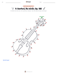 9. Senfoni, Re minör, Op. 125 yazdırılabilir çalışma sayfası önizlemesi