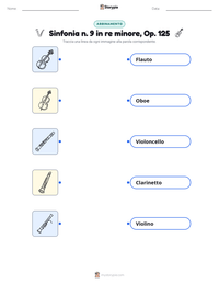 Anteprima della scheda stampabile di Sinfonia n. 9 in re minore, Op. 125