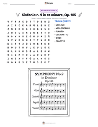 Anteprima della scheda stampabile di Sinfonia n. 9 in re minore, Op. 125