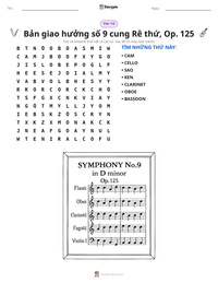 Xem trước tài liệu in sẵn Bản giao hưởng số 9 cung Rê thứ, Op. 125