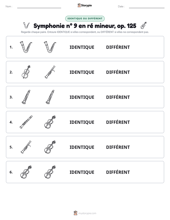 Identique ou Différent