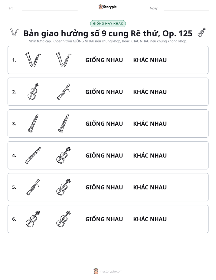 Giống Hay Khác