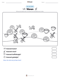 Wenen afdrukbare werkblad voorbeeld