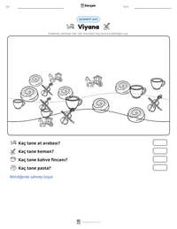 Viyana yazdırılabilir çalışma sayfası önizlemesi