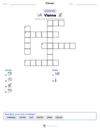 Vienna printable worksheet preview