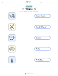 Viyana yazdırılabilir çalışma sayfası önizlemesi