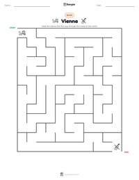 Vienna printable worksheet preview