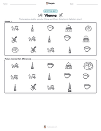 Vienna printable worksheet preview