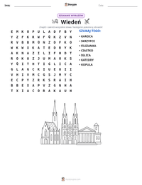Podgląd drukowalnego arkusza ćwiczeń Wiedeń