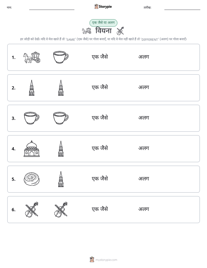 समान या भिन्न