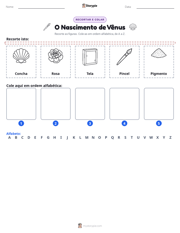 Recortar & Colar Alfabeto