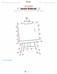 Vista previa de la hoja de trabajo imprimible de Sandro Botticelli